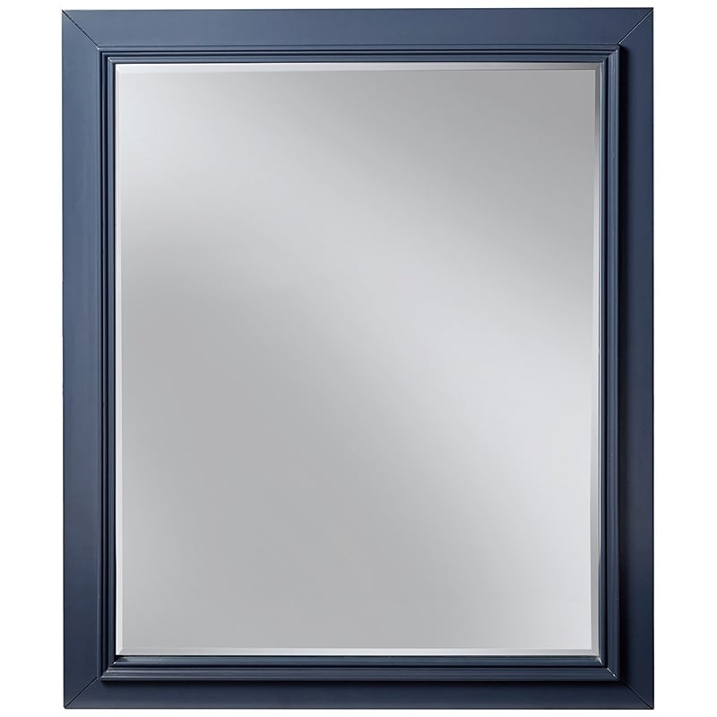 My Home Furnishings Bailey Beveled Vertical Mirror in Williamsburg Blue