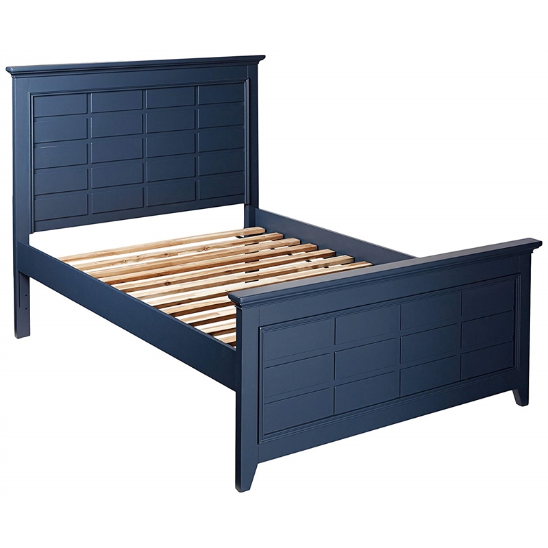 My Home Furnishings Bailey Full Panel Headboard in Williamsburg Blue