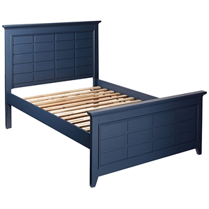 My Home Furnishings Bailey Full Panel Headboard in Williamsburg Blue