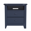 My Home Furnishings Bailey 2-Drawer Nightstand in Williamsburg Blue