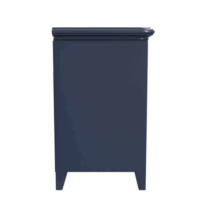 My Home Furnishings Bailey 2-Drawer Nightstand in Williamsburg Blue