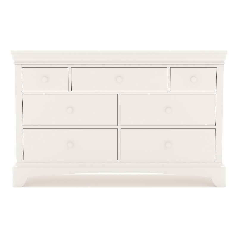 My Home Furnishings Neopolitan 6-Drawer Dresser in Bright White