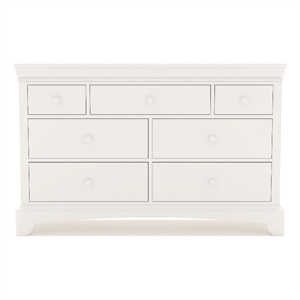 My Home Furnishings Neopolitan 6-Drawer Dresser in Bright White