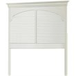 My Home Furnishings Neopolitan Twin Panel Headboard in Bright White