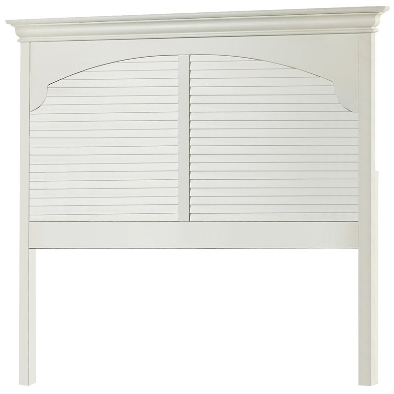 My Home Furnishings Neopolitan Full Panel Headboard in Bright White