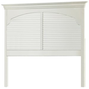 My Home Furnishings Neopolitan Full Panel Headboard in Bright White