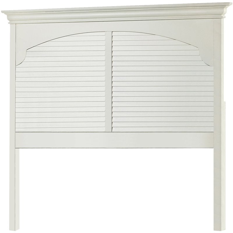 My Home Furnishings Neopolitan Queen Panel Headboard in Bright White
