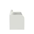 My Home Furnishings Neopolitan Engineered Hard Wood Desk Hutch in Bright White