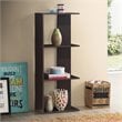 Costway 3-Tier Contemporary Engineered Wood Bookshelves in Brown (Set of 2)