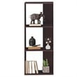 Costway 3-Tier Contemporary Engineered Wood Bookshelves in Brown (Set of 2)