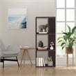 Costway 3-Tier Contemporary Engineered Wood Bookshelves in Brown (Set of 2)