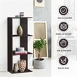 Costway 3-Tier Contemporary Engineered Wood Bookshelves in Brown (Set of 2)