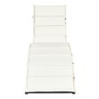 Costway 2 Pieces Rattan Folding Patio Lounge Chaise Chair with Cushion in Black