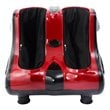 Costway Contemporary Plastic Shiatsu Foot Calf Leg Massager in Red Finish