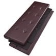 Costway 45'' Contemporary Leather Storage Seat Footstools in Brown