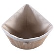 Costway Bamboo and Cotton Corner Hamper Laundry Basket in Natural