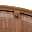 Costway Bamboo and Cotton Corner Hamper Laundry Basket in Natural