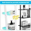 Costway 5-Tier Contemporary MDF Leaning Ladder Bookcase in White