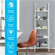 Costway 5-Tier Contemporary MDF Leaning Ladder Bookcase in White