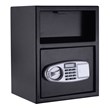 Costway Steel Metal Digital Safety Box Depository with Batteries in Black