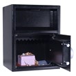 Costway Steel Metal Digital Safety Box Depository with Batteries in Black