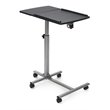 Costway Adjustable Angle & Height Rolling Laptop Desk Stand in Silver/Black