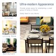 Costway 5 Pieces Wood Dining Set with Table and 4 Chairs in Gray
