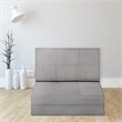 Costway Convertible Fold Down Chair Flip Out Lounger Sleeper Bed in Silver/Gray