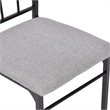 Costway 5 Pieces Wood Dining Set with Table and 4 Chairs in Gray Finish