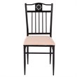 Costway 5 Pieces Wood Dining Set with Table and 4 Chairs in Brown