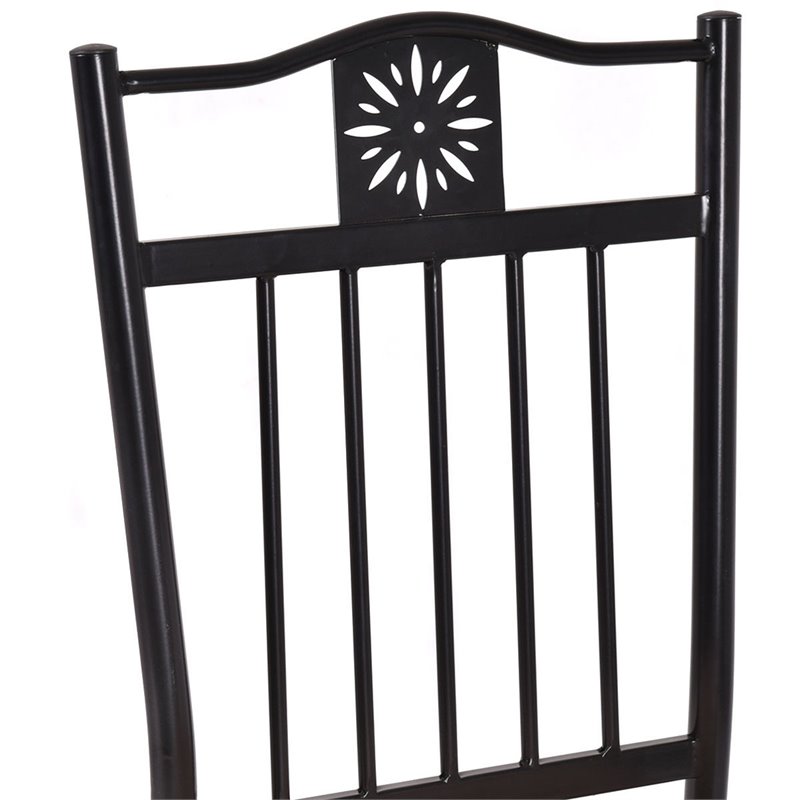 Costway 5 Pieces Wood Dining Set with Table and 4 Chairs in Brown