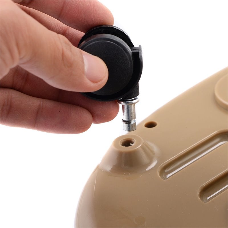 Costway Portable Foot Spa Bath Massager with Bubble/Heat LED Display in Yellow