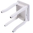 Costway Contemporary Pine Wood Vanity Table Set with 4 Storage Drawers in White