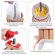 Costway Wood & Iron Crusher Juice Maker Tool/Wine Press in Red