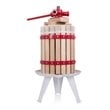 Costway Wood & Iron Crusher Juice Maker Tool/Wine Press in Red
