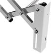 Costway Contemporary Rattan and Iron Wall Mount Expandable Towel Rack in Silver