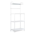 Costway 4-tier Contemporary Iron Baker's Rack with Thicken Pipes in White
