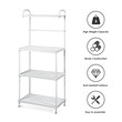 Costway 4-tier Contemporary Iron Baker's Rack with Thicken Pipes in White