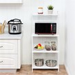 Costway 4-tier Contemporary Iron Baker's Rack with Thicken Pipes in White