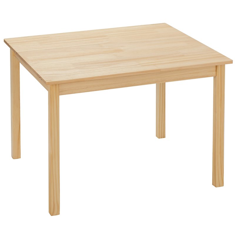 Costway 5-piece Contemporary Pine Wood Kids' Table and Chair Set in Multi-Color