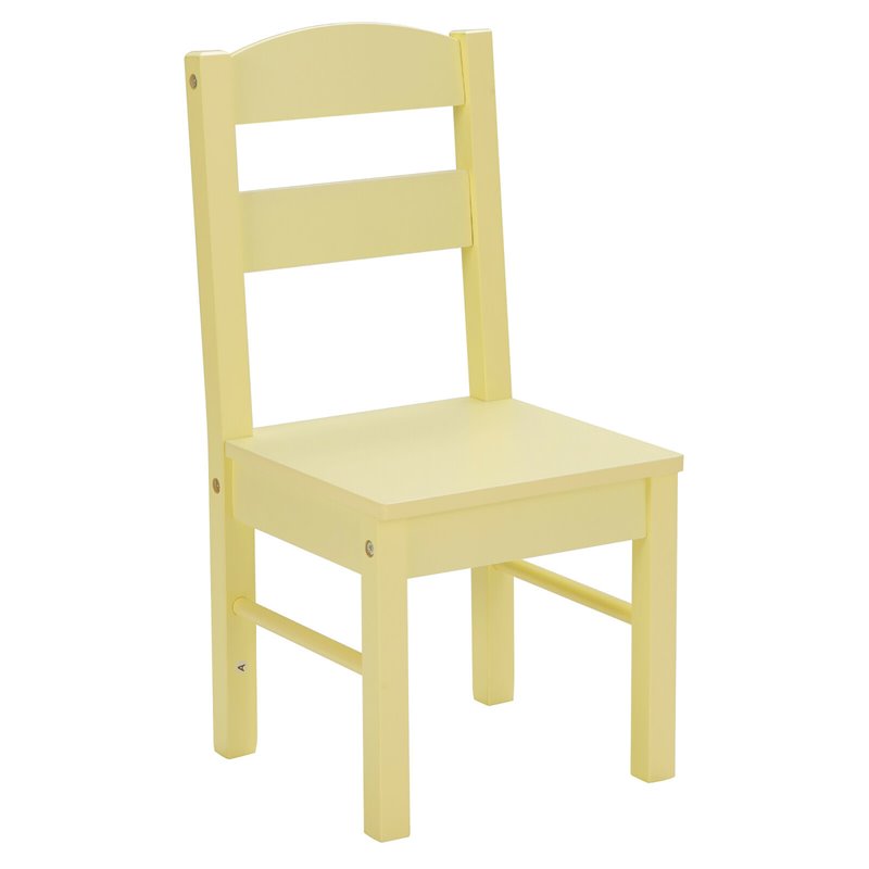 Costway 5-piece Contemporary Pine Wood Kids' Table and Chair Set in Multi-Color