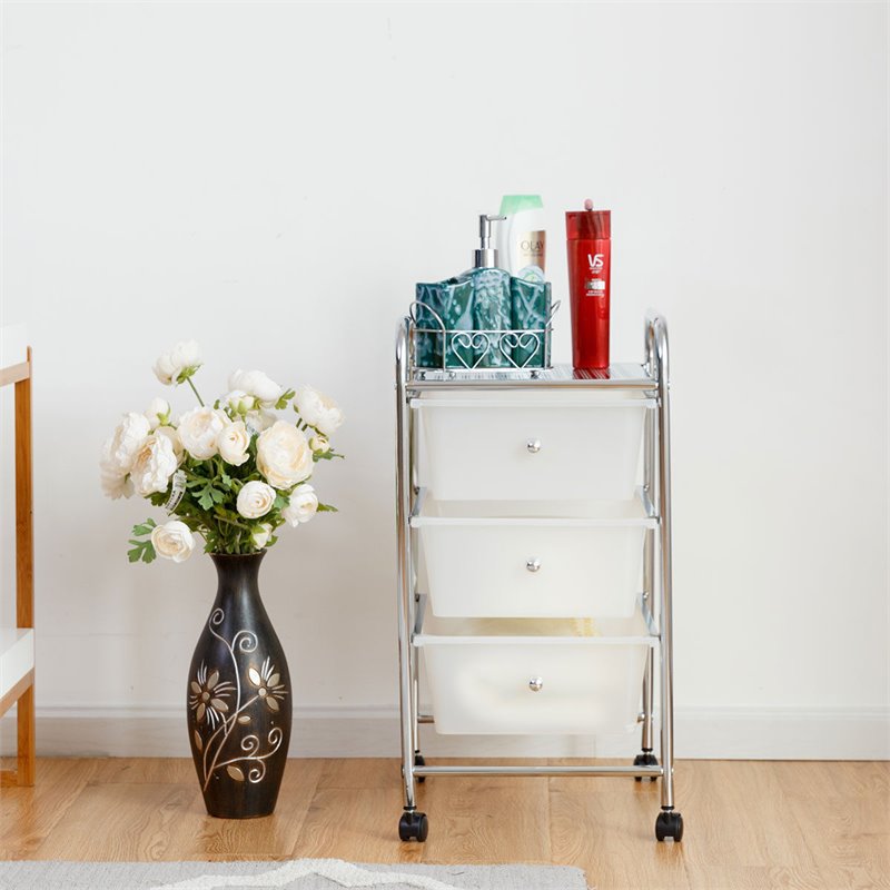 Honey Can Do 3 Drawer Rolling Storage Cart