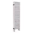 Costway 6-panel Contemporary Paulownia Wood Room Divider in White