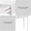 Costway 3-drawer Contemporary MDF Board Console Table in White