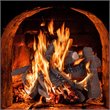 Costway 10-piece Contemporary Ceramic Realistic Wood Gas Logs in Brown