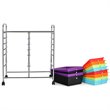 Costway 12-drawer Iron and Plastic Rolling Cart Storage in Multi-Color Finish
