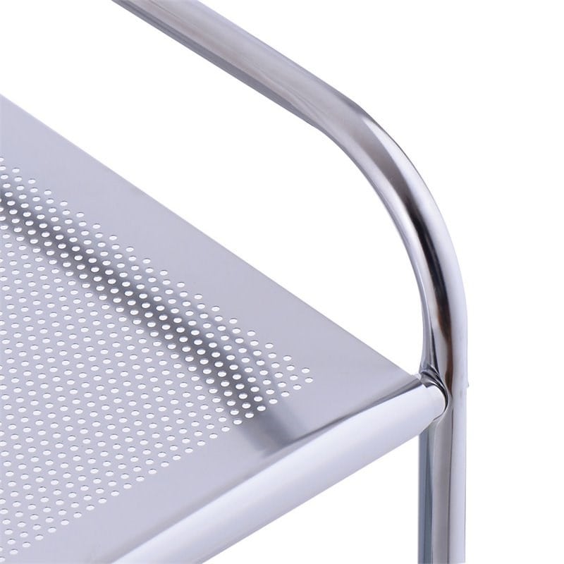 Costway 4-drawer Steel Rolling Storage Cart with 2-tier Shelf in Green and Blue