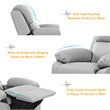 Costway Polyurethane Kids Sofa Armchair Recliner with Storage Arm in Gray