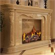 Costway 9-piece Contemporary Ceramic Realistic Wood Gas Logs in Brown