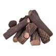 Costway 9-piece Contemporary Ceramic Realistic Wood Gas Logs in Brown